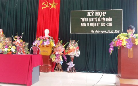 UB MTTQ xã Yên Nhân tổ chức kỳ họp thứ VII, Khóa IX nhiệm kỳ 2013 - 2018